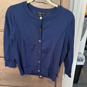 August Silk Deep Blue Sweater